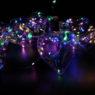 Светодиодная гирлянда штора "Лампочки Сердца" 150 Led, 10 ламп ,3 * 0,8 м Мульти. Київ. фото 1 Светодиодная гирлянда штора "Лампочки Сердца" 150 Led, 10 ламп ,3 * 0,8 м Мульти. Київ. фото 1