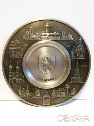Настенная оловянная тарелка Германия N1 Художественное литье.
Диаметр 22.5 см
См. . фото 1