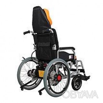 Коляска инвалидная с подголовником D6035С – комфортная коляска с электроуправлен. . фото 1