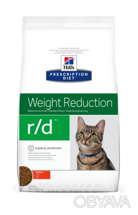 Hill's Prescription Diet r/d корм для кішок — повноцінний дієтичний раціон для к. . фото 1