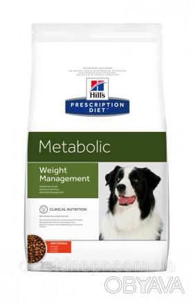 Hill's Prescription Diet Metabolic корм для собак із куркою — повноцінний дієтич. . фото 1