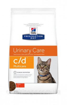 Лечебний корм Хилс c/d для котів з куркою Hill's Prescription Dieet c/d Urinary Care 3 кг. Дніпро. фото 1 Лечебний корм Хилс c/d для котів з куркою Hill's Prescription Dieet c/d Urinary Care 3 кг. Дніпро. фото 1