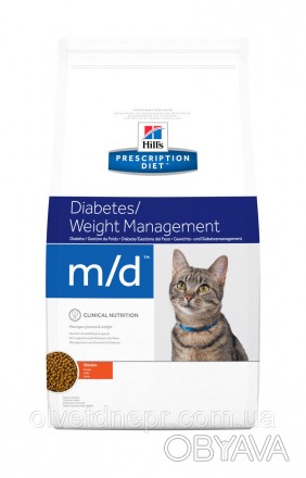 Hill's Prescription Diet m/d корм для кішок — корм із високим вмістом протеїнів . . фото 1