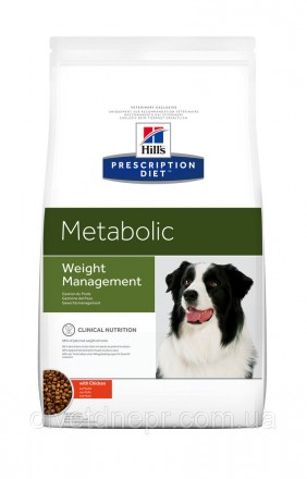 Hill's Prescription Diet Metabolic Weight Management корм для собак з куркою 12 кг. Дніпро. фото 1 Hill's Prescription Diet Metabolic Weight Management корм для собак з куркою 12 кг. Дніпро. фото 1