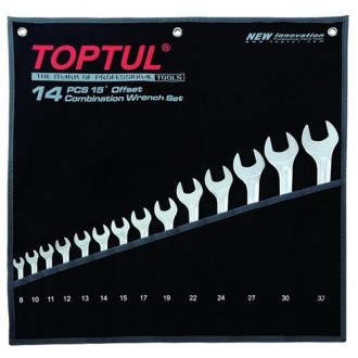 Набор ключей комбинированных 14 шт 8-32 мм TOPTUL Hi-Performance GPAX1401. Киев. фото 1 Набор ключей комбинированных 14 шт 8-32 мм TOPTUL Hi-Performance GPAX1401. Киев. фото 1