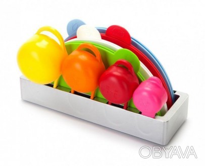 Набор Кухонных Разделочных досок с мерными чашами на подставке