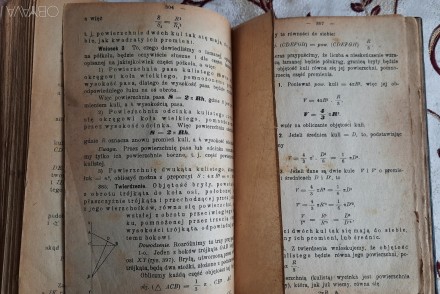 Геометрія середньої школи - Ян Зідлер (польською) 1918, 315 стор
 Ремонтована. . . фото 5
