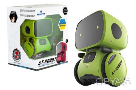 Интерактивный робот AT-Robot зеленый с голосовым управлением на украинском AT001. . фото 1
