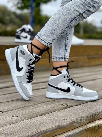 Кроссовки женские зимние серые Nike Air Jordan 1 
Зимние женские кроссовки Найк . . фото 10