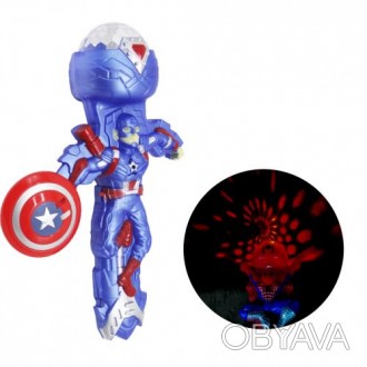 Интерактивная игрушка в стиле популярного героя комиксов и кино "Капитан Америка. . фото 1