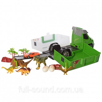 интересный набор трейлер гараж понравится любителям тематики динозавров, в набор. . фото 3