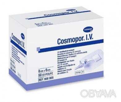 Cosmopor I. V. - самоклеюча пов'язка для фіксації катетерів. Призначена для стер. . фото 1