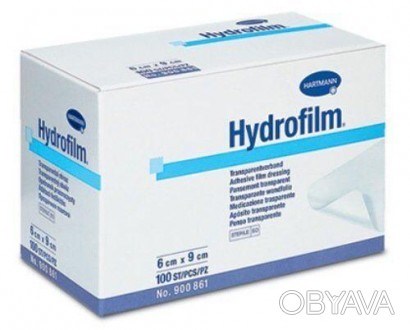 Прозрачная самофиксирующаяся повязка на рану Гидрофилм (Hydrofilm) выполнена из . . фото 1