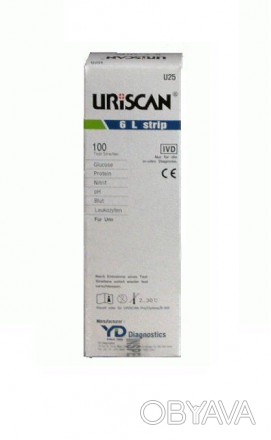 Тест-смужки Uriscan Nephro 6L U 25 - одні з найбільш універсальних і простих пом. . фото 1