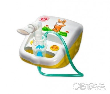 Новый детский компрессорный ингалятор с веселым детским дизайном - плюшевым зайк. . фото 1