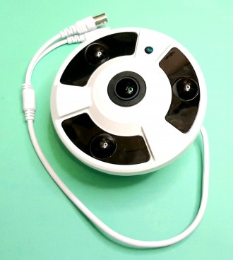 Проводная видео камера AHD-360, 3МР, PAL, DC12V, рыбий глаз, панорамная, 360 гра. . фото 3