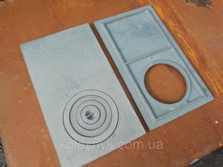 Плита кухонная чугунная печная K2 710X410 с кольцом, 22мм. Львів. фото 1 Плита кухонная чугунная печная K2 710X410 с кольцом, 22мм. Львів. фото 1