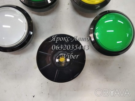 Круглый кнопочный светодиодный с микропереключателем для DIY 100 мм Большой. . фото 1