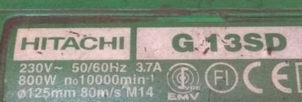 Запчасти для болгарки Hitachi G13SD G13 SD.
Есть только те детали, которые на ф. . фото 9
