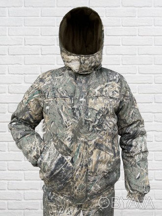 Куртка на молнии с ветрозащитной планкой, рукава и пояс на резинке. Ткань саржа,. . фото 1
