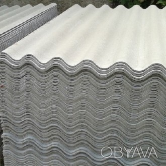 Продаємо шифер 8-хвильовий сірий будівельний розміром листа 5,8х1750х1130мм виро. . фото 1