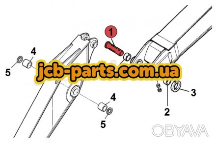 Палец крепления рукояти к стреле гусеничного экскаватора JCB JS330.Ответы на час. . фото 1