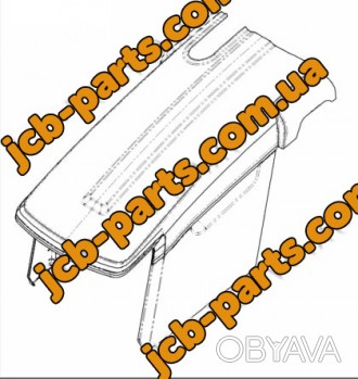 Капот пластиковий екскаватора - погрузчкіка JCB 3CX - 4CX.Ответы на часто задава. . фото 1