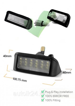 LED Диодная подсветка заднего номера
Цвет белый 6000K
18 LED/SMD на каждом фонар. . фото 3
