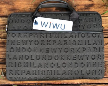 Сумка для ноутбука с буковками алфавита Wiwu Cosmo Slim 13” 14” Сумка для ноутбу. . фото 4