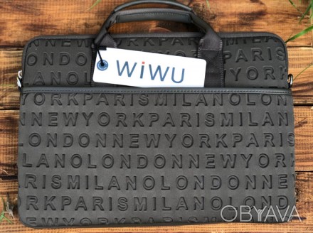 Сумка для ноутбука с буковками алфавита Wiwu Cosmo Slim 13” 14” Сумка для ноутбу. . фото 1