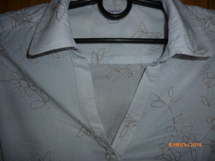 Предлагаю брендовую шикарную блузку с прошвой. Состояние отличное (без изъяна). . . фото 3