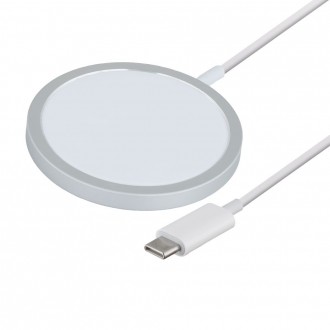 Беспроводное зарядное устройство XO MagSafe USB C iPhone 12 15W Белый. Благовіщенське. фото 1 Беспроводное зарядное устройство XO MagSafe USB C iPhone 12 15W Белый. Благовіщенське. фото 1