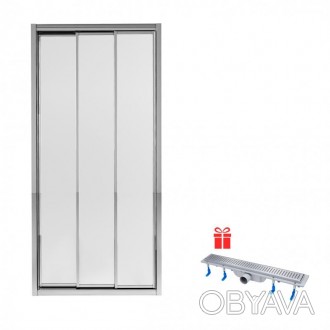 Набор Qtap дверь в нишу Unifold CRM208.C4 + трап линейный Dry FB304-600 изготовл. . фото 1