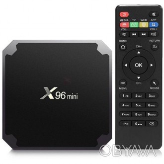 TV приставки Amlogic X96 MINI S905W, 1GB RAM, 8GB ROM, чернаяTV приставка Amlogi. . фото 1