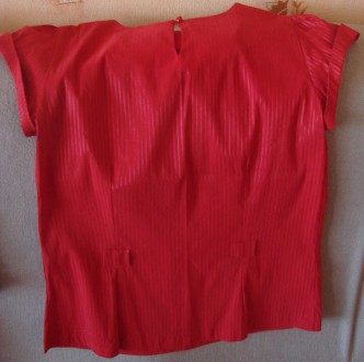 Нарядна темно-червона блузка-безрукавка Orsay. Розмір - S (укр. - 42). Синтетика. . фото 3