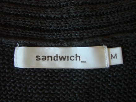 Нарядна трикотажна темно-коричнева накидка з мереживом sandwich_. Розмір - M (ук. . фото 4