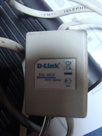 Спліттер D-Link DSL-30CF ADSL. Абсолютно справний, у відмінному стані. Використо. . фото 2