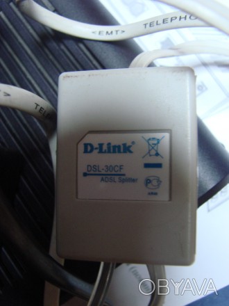 Спліттер D-Link DSL-30CF ADSL. Абсолютно справний, у відмінному стані. Використо. . фото 1