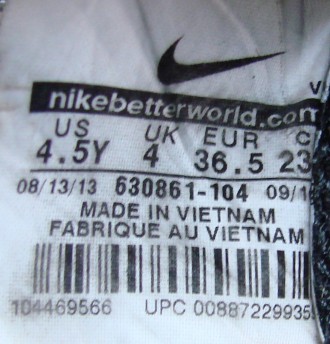 Копочки Nike Tiempo. Made in Vietnam. Розмір 36 (23 см). Натуральна шкіра. Леген. . фото 8