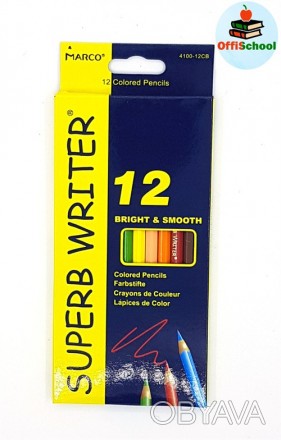 Популярные цветные карандаши Marсo Superb Writer. Яркие, идеально подобранные цв. . фото 1