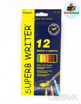 Популярные цветные карандаши Marсo Superb Writer. Яркие, идеально подобранные цв. . фото 1