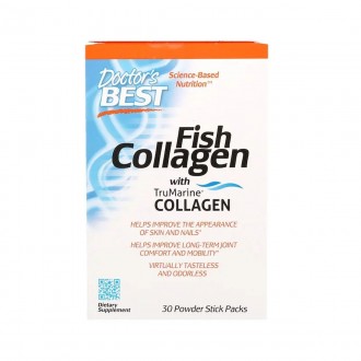 Рыбий Коллаген, Fish Collagen, Doctor's Best, 30 пакетиков. Киев. фото 1 Рыбий Коллаген, Fish Collagen, Doctor's Best, 30 пакетиков. Киев. фото 1
