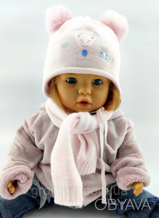 
 
Тёплая Польская шапка, детская для новорожденных. Очень приятная, мягкая и тё. . фото 1
