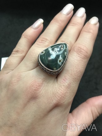 Предлагаем Вам купить шикарное кольцо с камнем - натуральная яшма в серебре.
Раз. . фото 1