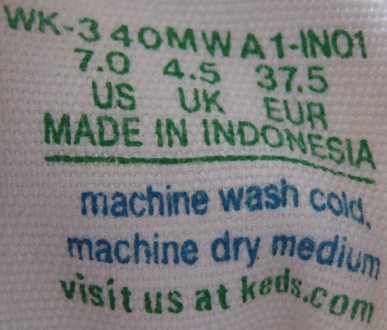 Кеди Keds. Розмір 37 (23,5 см). Made in Indonesia.. . фото 8