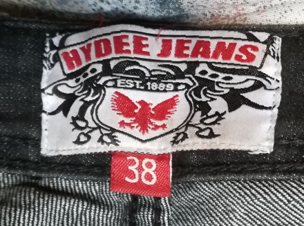 Джинси темно-сірі Hydee Jeans. Розмір 38. 76% cotton, 23% polyester, 1% elastane. . фото 5