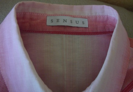 Нарядна рожева смугаста блузка Sensus (Україна). Розмір укр. - 42. 100% Бавовна.. . фото 4