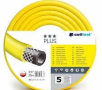 Шланг поливочный 3/4 25м 3-ех слойный, армированный Польша Plus Cellfast ( Плюс . Харьков. фото 1 Шланг поливочный 3/4 25м 3-ех слойный, армированный Польша Plus Cellfast ( Плюс . Харьков. фото 1