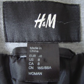 Піджак світло-сірий H&M, Made in China. 73% поліестр, 23% віскоза, 4% еласта. . фото 3