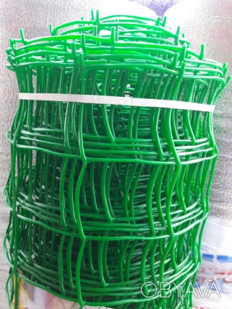 Сітка садові пластикова вольєрного призначена для заборів тимчасових або постійн. . фото 1
